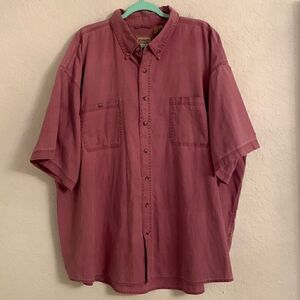C.E. Schmidt Workwear Cotton Short Sleeve Button Closure Men’s Shirt Size 2XL